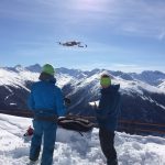 SLF Drohnen erfassen Schneehöhe