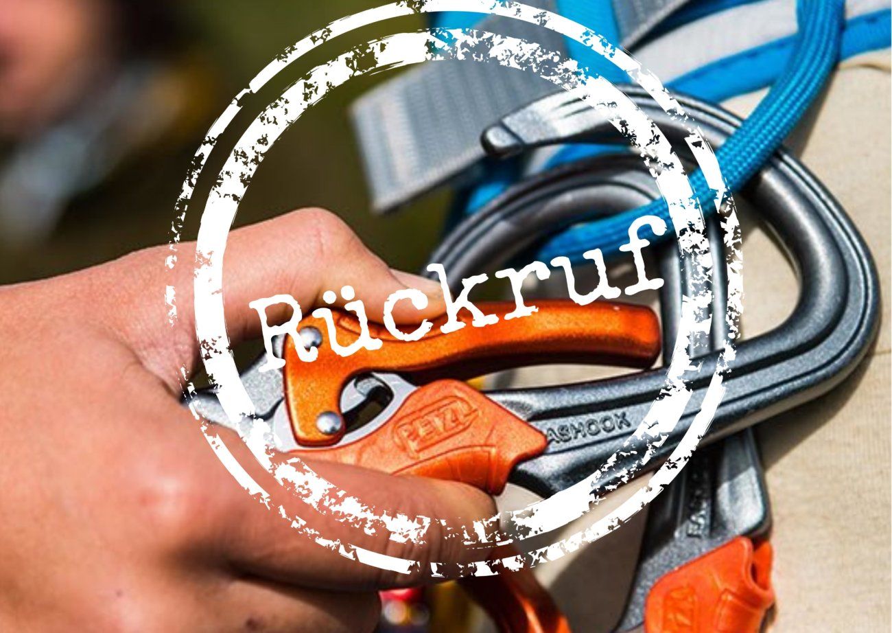 Rückruf Petzl Scorpio Eashook-Verbindungsmittel