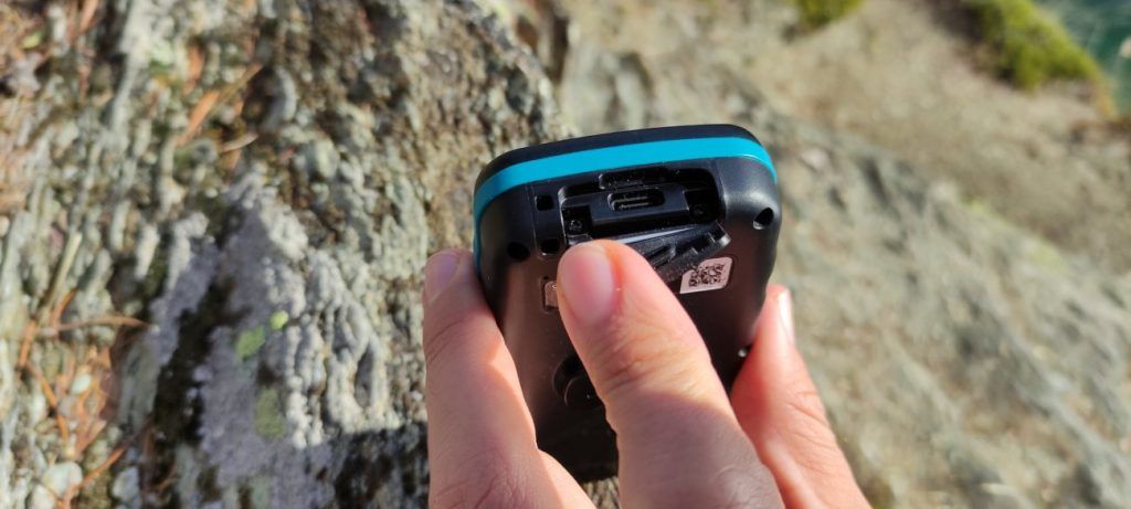 Ladeanschluss des TwoNav Cross GPS