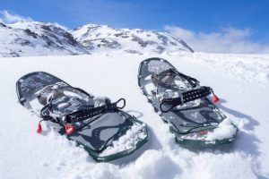 MSR Lightning Trail Schneeschuhe mit Paraglide-Bindung im weichem Schnee