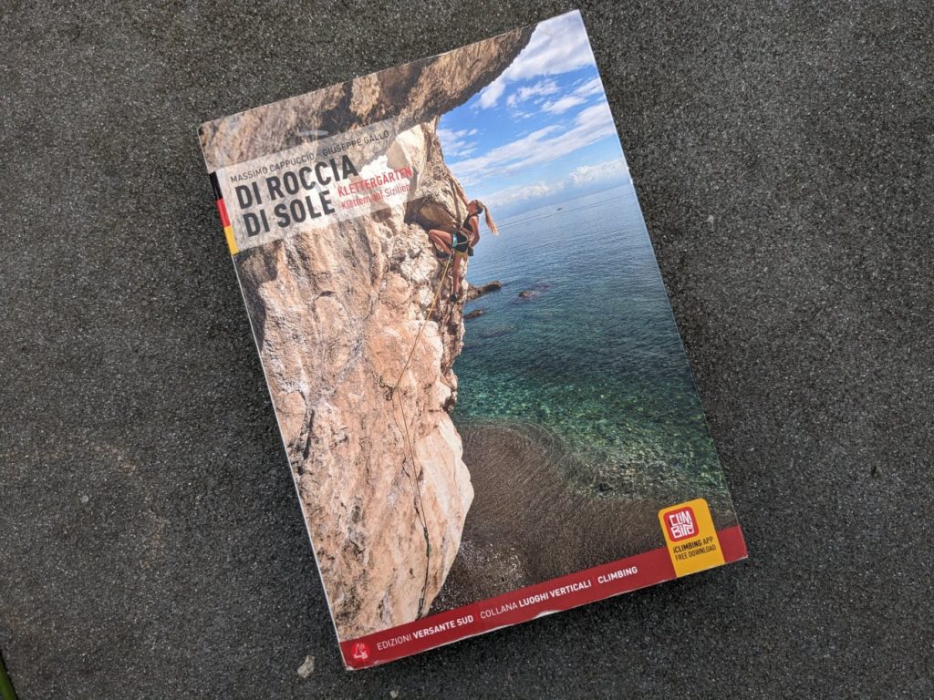 Cover des Kletterführers Sizilien auf Fels