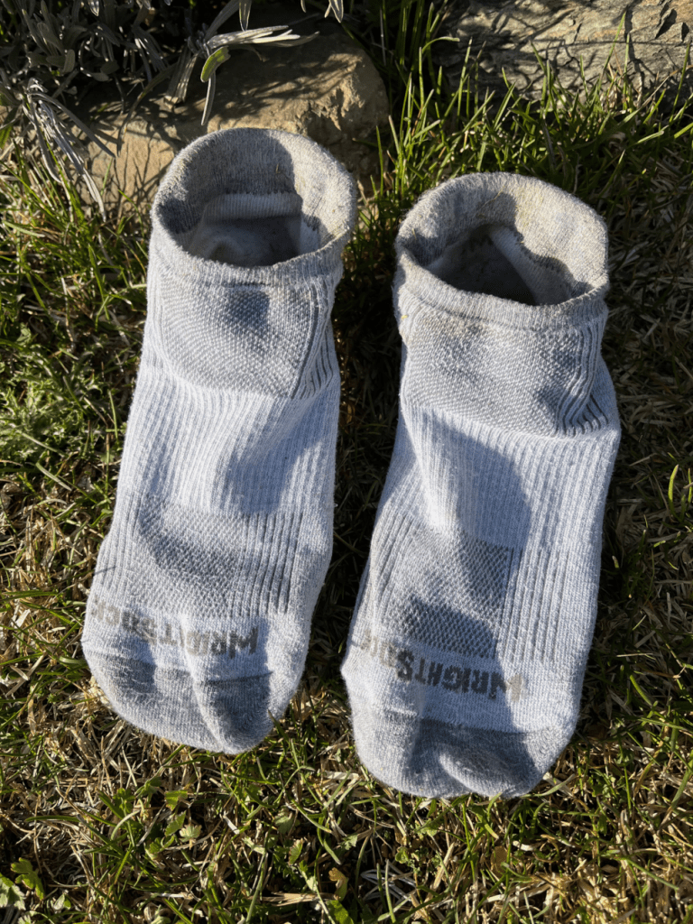 Zweilagige Wrightsock Double Layer Run Low Tab Laufsocken, perfekt für lange Läufe
