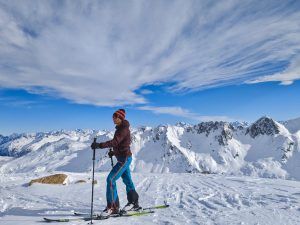 Jack Wolfskin Alpspitze 3L Pants auf einer Skitour