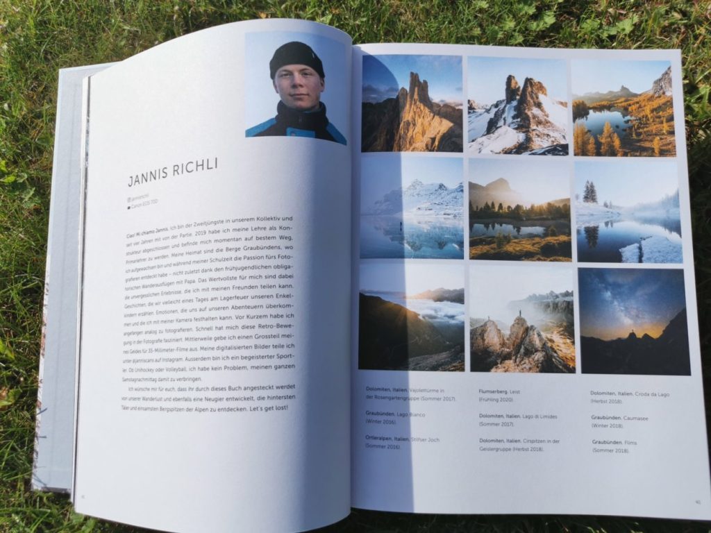 Fotografen-Portrait mit Portfolio im The Alpinist Lost in the Alps Buch
