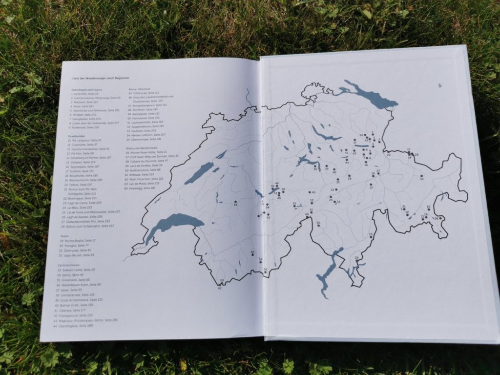 Karte der Fotospots im The Alpinist Lost in the Alps Buch