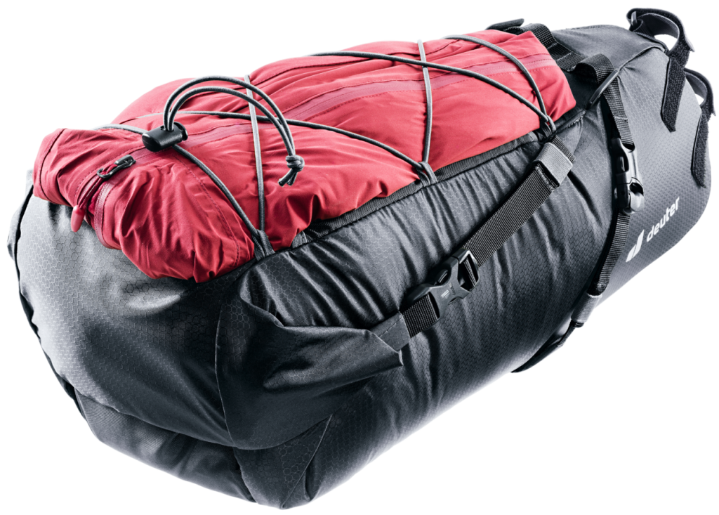 deuter Mondego SB 16 L – Saddle Pack / Satteltasche mit Jacke unter elastischem Kompressionszug