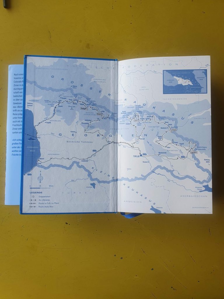 Übersichtskarte Buch Wilde Berge weites Land Ana Zirner