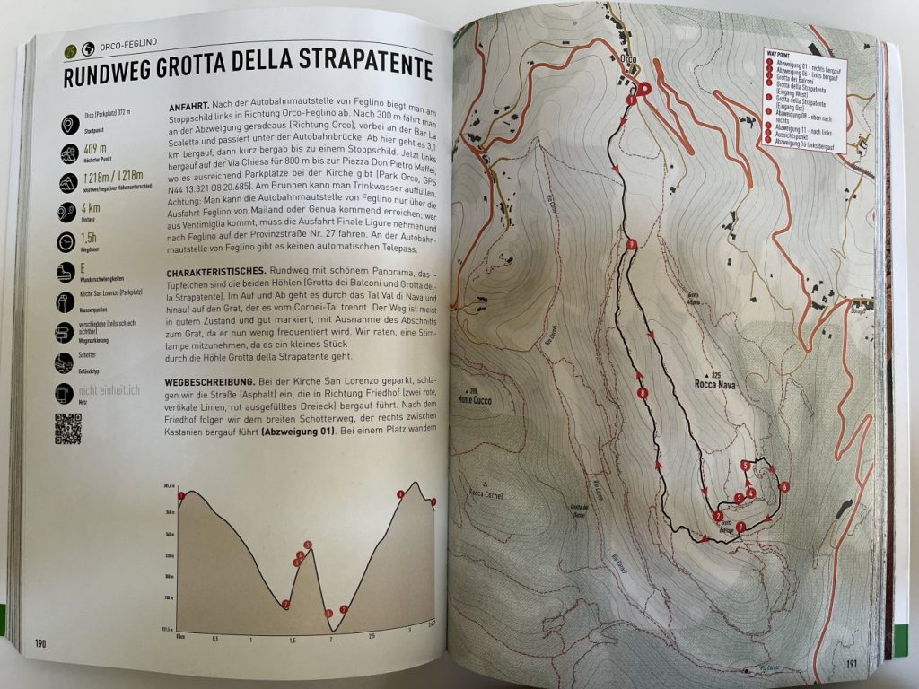 Beispielseiten Trailrunning Guidebook und Führer Zu Fuss durch Finale