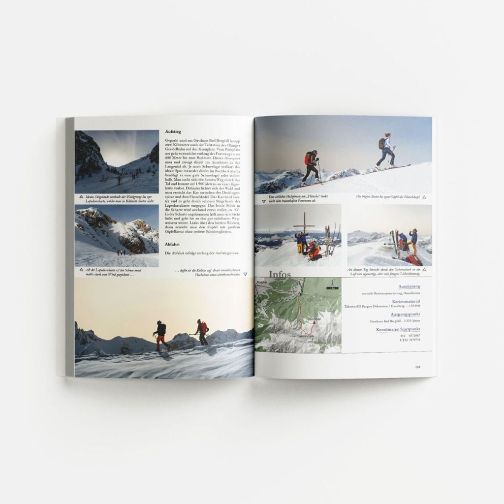 Buch Skitouren für das ganze Jahr – Seiten aus dem Inhalt