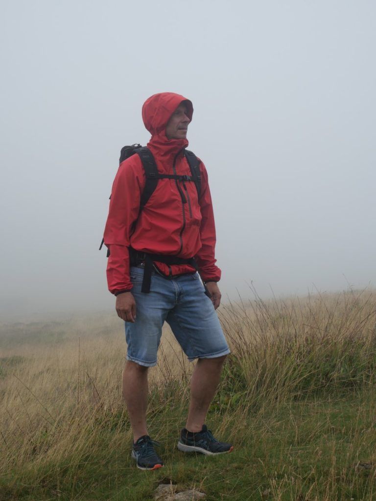 Wasserdichte Rotauf Ultralight Jacke Herren im Einsatz