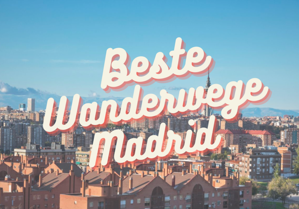 Beste Wanderwege Madrid – Blick über Madrid mit Bergen im Hintergrund