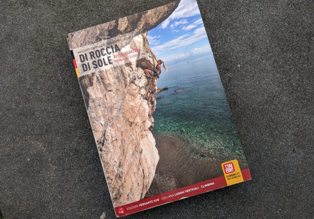 Cover des Kletterführers Sizilien auf Fels