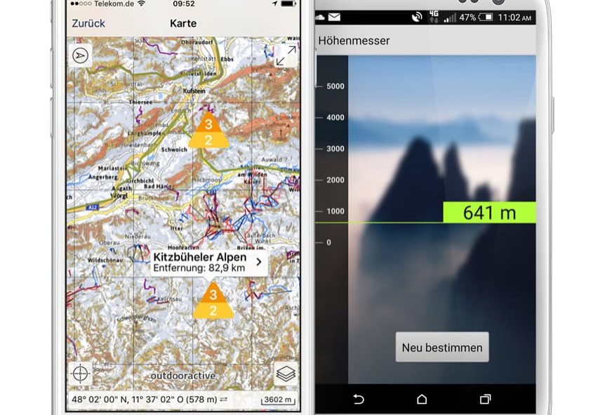 Ortovox Bergtouren App OVX_TourenApp_Lawinenwarnstufe_Höhenmesser6