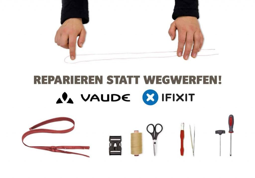 Vaude kooperiert mit Reparatur-Plattform iFixit 1